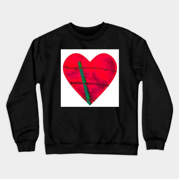 "Guarded" heart image products Crewneck Sweatshirt by Mzzart